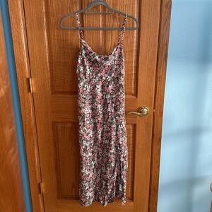Floral Spaghetti Strap Maxi Dress